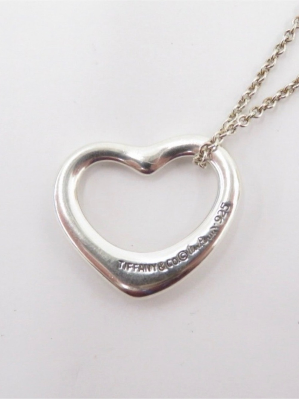 Tiffany & Co. Sterling Silver Heart Pendant Necklace